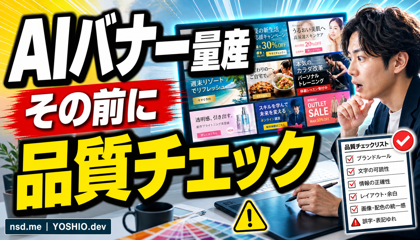 AIで広告バナーを量産する前に決めるべきブランドルールとチェック体制