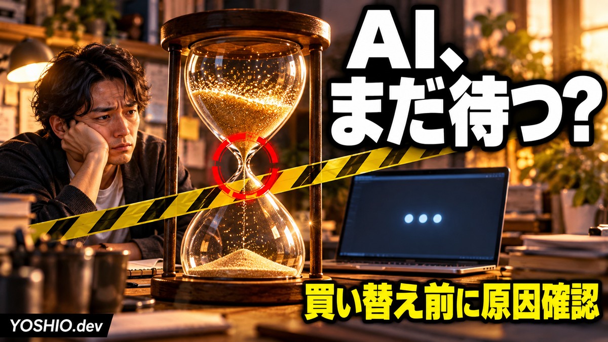ローカルLLMが遅いときの確認手順｜PCを買い替える前に待ち時間を分ける